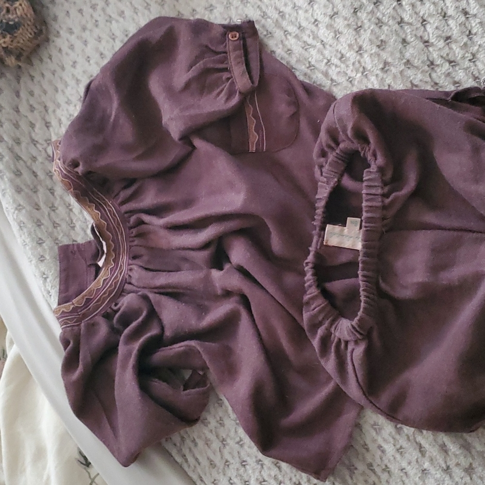 Marie Chantal 6m set shirt bloomers